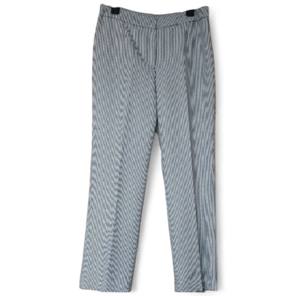 Kasper Black And White Houndstooth Pants Sz 8 Petite  Style: Kate Classic Fit
